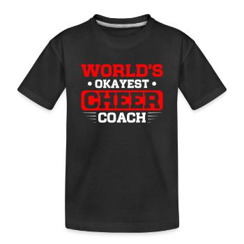 Cheerleading Coach Cheer Coach - Kinder Premium Bio T-Shirt - Schwarz - Vorne