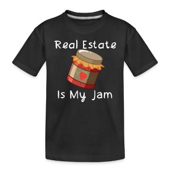 Immobilien sind meine Leidenschaft - Kinder Premium Bio T-Shirt - Schwarz - Vorne