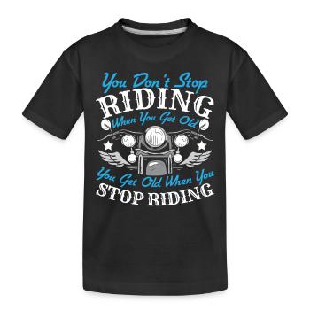 Motocycliste Moto Motard Motard - T-shirt bio Premium Enfant - noir - Devant