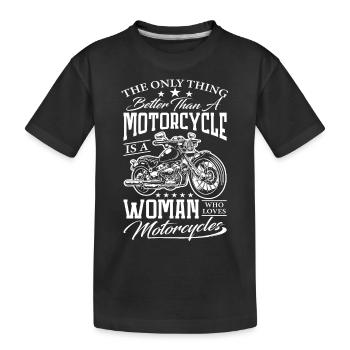 Moto Motard Cycliste Hommes Motard Motard - T-shirt bio Premium Enfant - noir - Devant