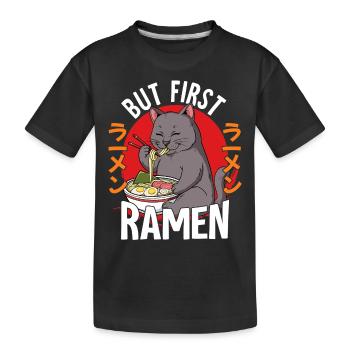 Mais d’abord Ramen - T-shirt bio Premium Enfant - noir - Devant