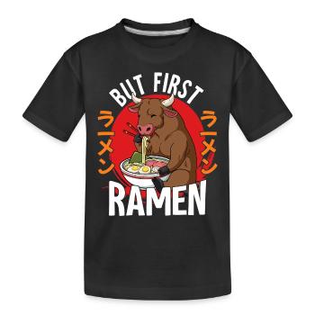Mais d’abord Ramen - T-shirt bio Premium Enfant - noir - Devant