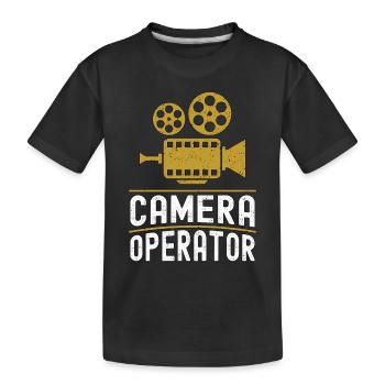 Cadreur Movie Maker Video Shoots Cameraman - T-shirt bio Premium Enfant - noir - Devant