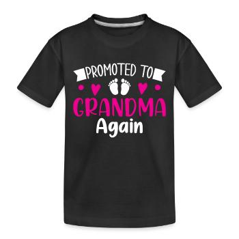 Mamie 2023 Annonce Grossesse Grand-mère - T-shirt bio Premium Enfant - noir - Devant