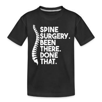 Chirurgie de la colonne vertébrale - T-shirt bio Premium Enfant - noir - Devant