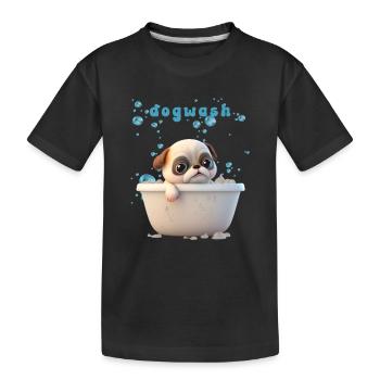 Funny Dog Motif Pet Dog Lingerie - T-shirt bio Premium Enfant - noir - Devant