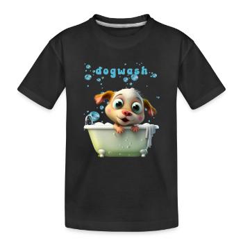 Funny Dog Motif Pet Dog Lingerie - T-shirt bio Premium Enfant - noir - Devant
