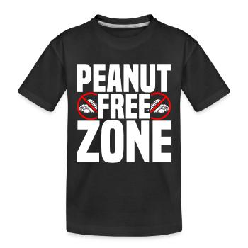 Allergie aux arachides Allergie aux noix - T-shirt bio Premium Enfant - noir - Devant