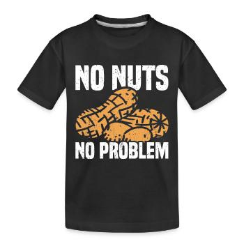Allergie aux arachides Allergie aux noix - T-shirt bio Premium Enfant - noir - Devant