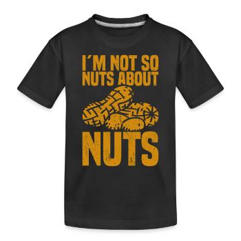 Allergie aux arachides Allergie aux noix - T-shirt bio Premium Enfant - noir - Devant
