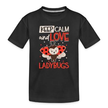 Coccinelle Coccinelle Entomologie Insectes - T-shirt bio Premium Enfant - noir - Devant