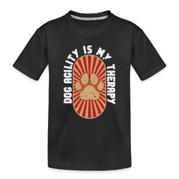 Dog Agility Design Für Dog Agility Training - Kinder Premium Bio T-Shirt - Schwarz - Vorne