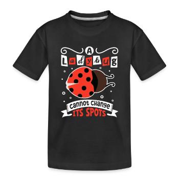Coccinelle Coccinelle Entomologie Insectes - T-shirt bio Premium Enfant - noir - Devant
