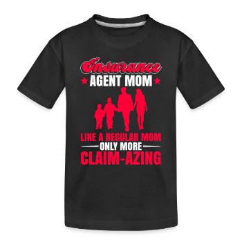 Versicherungsagent Mom Design Für - Kinder Premium Bio T-Shirt - Schwarz - Vorne