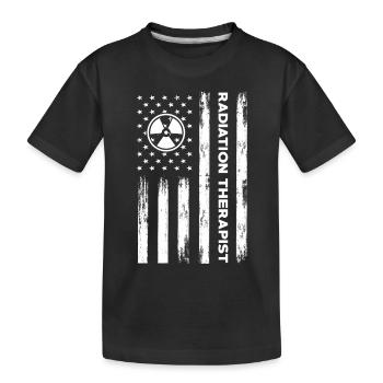USA Flag Radiation Therapist America - T-shirt bio Premium Enfant - noir - Devant