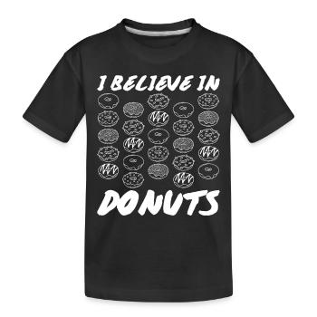 Donuts - Kinder Premium Bio T-Shirt - Schwarz - Vorne