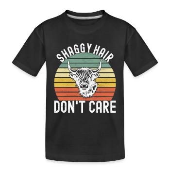 Highland Cow Hochlandkuh - Kids' Premium Organic T-Shirt - black - Front