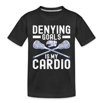 Lacrosse - T-shirt bio Premium Enfant - noir - Devant