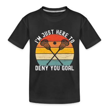 Lacrosse - T-shirt bio Premium Enfant - noir - Devant