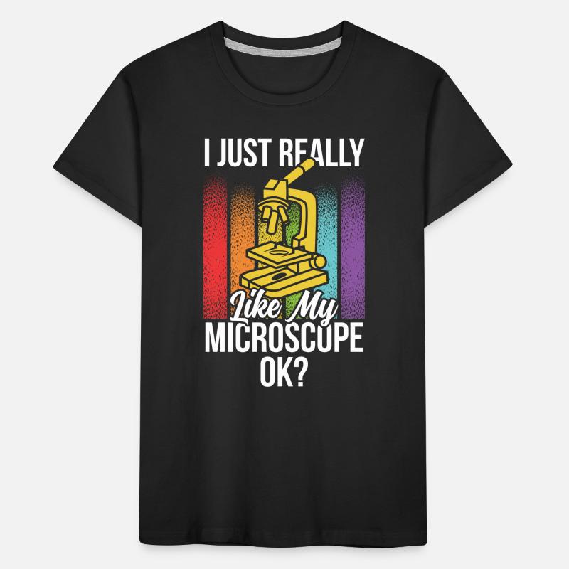 J’aime vraiment mon microscope Microscope T-shirt bio Premium Enfant