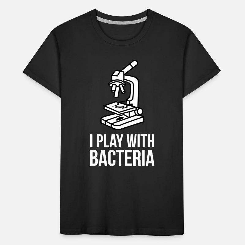 Je joue avec des microscopes bactériens microscope T-shirt bio Premium Enfant