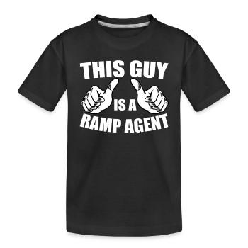 Ce type est un agent de rampe - T-shirt bio Premium Enfant - noir - Devant