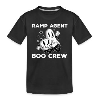 Drôle d’agent de rampe Boo Crew Costume d’Halloween - T-shirt bio Premium Enfant - noir - Devant