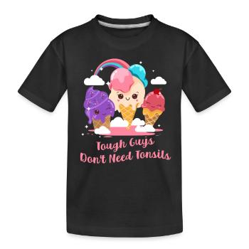 Drôle de chirurgie des amygdales Les durs à cuire n’ont pas besoin - T-shirt bio Premium Enfant - noir - Devant