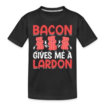 Speck gibt mir einen Lardon - Kinder Premium Bio T-Shirt - Schwarz - Vorne