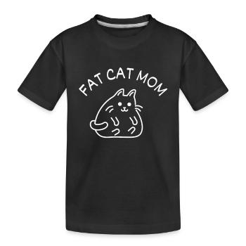 Fat Cat Obesity - Kinder Premium Bio T-Shirt - Schwarz - Vorne