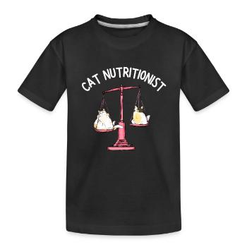 Fat Cat Obesity - Kinder Premium Bio T-Shirt - Schwarz - Vorne