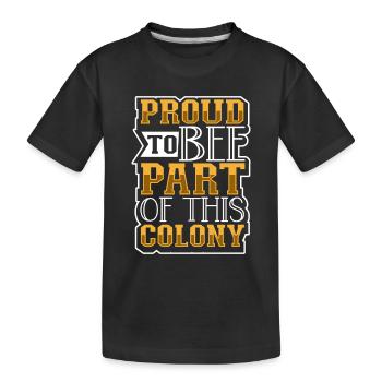 Apiculture apiculteur apiculteur rucher - T-shirt bio Premium Enfant - noir - Devant