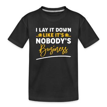 Flooring installation Flooring installers Contractors - Kids' Premium Organic T-Shirt - black - Front