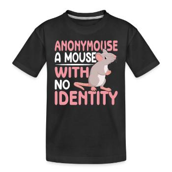 Ratte Maus Nagetiere - Kinder Premium Bio T-Shirt - Schwarz - Vorne