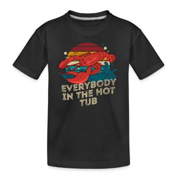 Everybody in the Hot Tub Retro Crawfish Boil - Kinder Premium Bio T-Shirt - Schwarz - Vorne