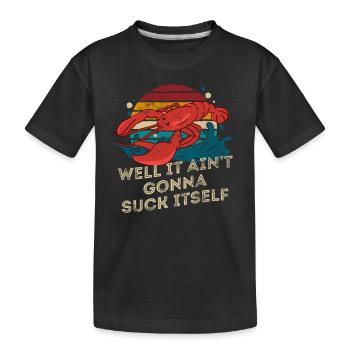 Il ne va pas se sucer Retro Crawfish Bil - T-shirt bio Premium Enfant - noir - Devant
