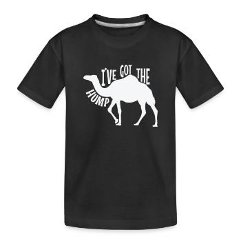 J’ai le dromadaire à bosse - T-shirt bio Premium Enfant - noir - Devant