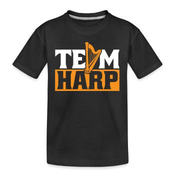 Harpe d’équipe Harpe de concert Harpe Harpe Musique - T-shirt bio Premium Enfant - noir - Devant