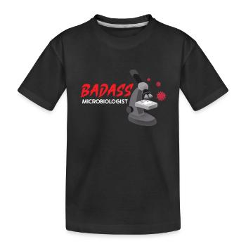 Microbiologiste Microbiologie Microbiologie Staph Biologie - T-shirt bio Premium Enfant - noir - Devant