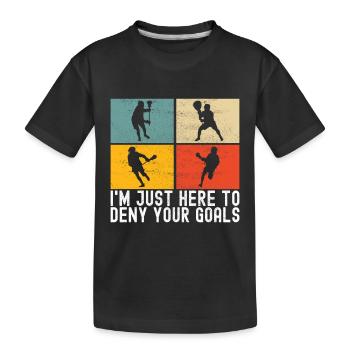 Lacrosse - T-shirt bio Premium Enfant - noir - Devant