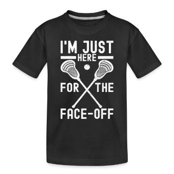 Lacrosse - Kinder Premium Bio T-Shirt - Schwarz - Vorne