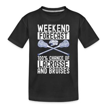 Lacrosse - T-shirt bio Premium Enfant - noir - Devant