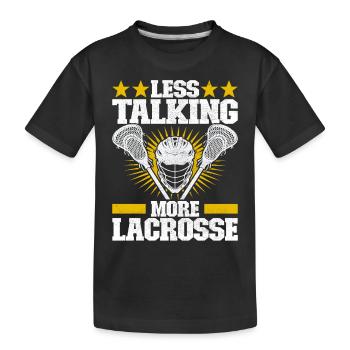 Lacrosse - T-shirt bio Premium Enfant - noir - Devant