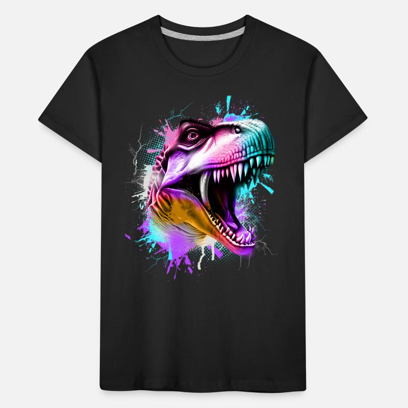 T Rex Bunt T-shirt bio Premium Enfant