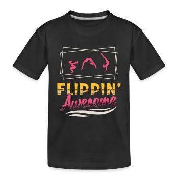 Contorsion Flippin' Awesome Backflip Contorsionniste - T-shirt bio Premium Enfant - noir - Devant