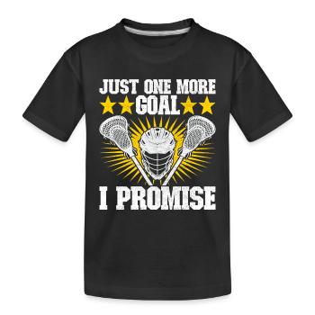 Lacrosse - T-shirt bio Premium Enfant - noir - Devant