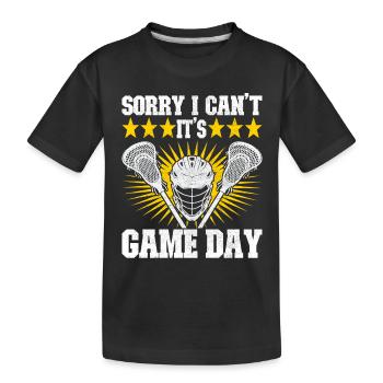 Lacrosse - T-shirt bio Premium Enfant - noir - Devant