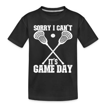 Lacrosse - T-shirt bio Premium Enfant - noir - Devant