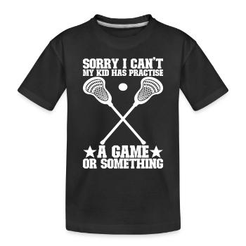 Lacrosse - T-shirt bio Premium Enfant - noir - Devant