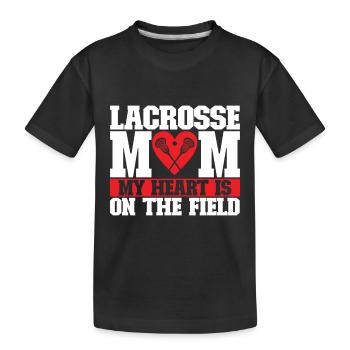 Lacrosse - T-shirt bio Premium Enfant - noir - Devant